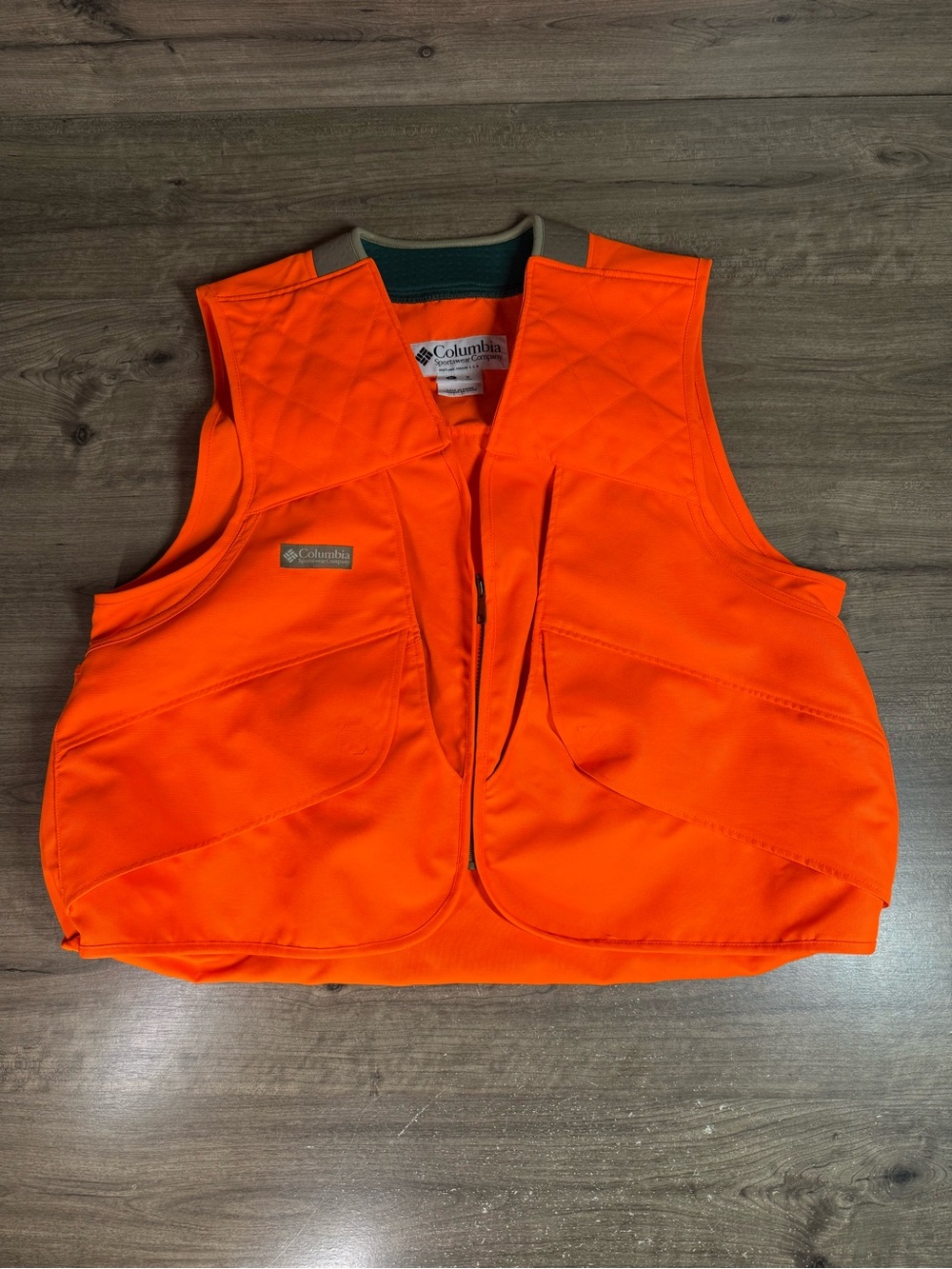 Columbia Sportswear Company Hunting Orange Zip Vest XL